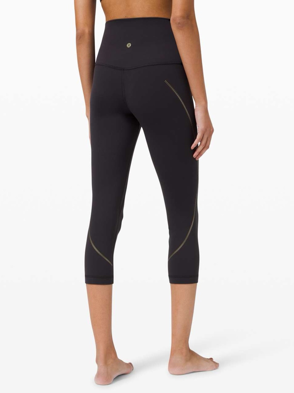 Lululemon Align High Rise Crop Gold Special Edition
